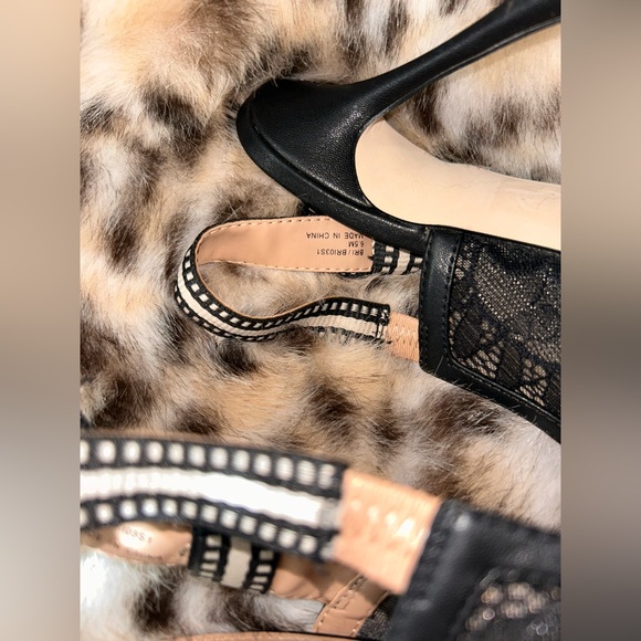 Steve Madden Bri Stiletto Pump Slingback Black Lace 6.5M EUC - Picture 11 of 13